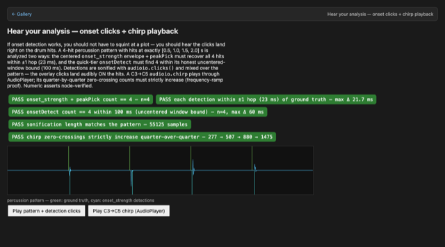 Hear your analysis — demo preview