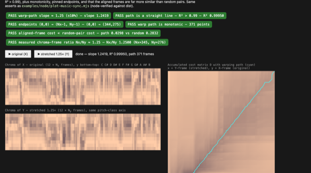 Align two performances (DTW) — demo preview