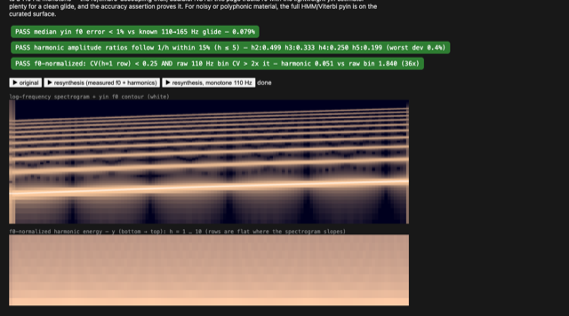Harmonic spectrum — demo preview