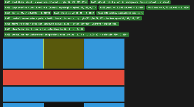 Waveform renderer — demo preview